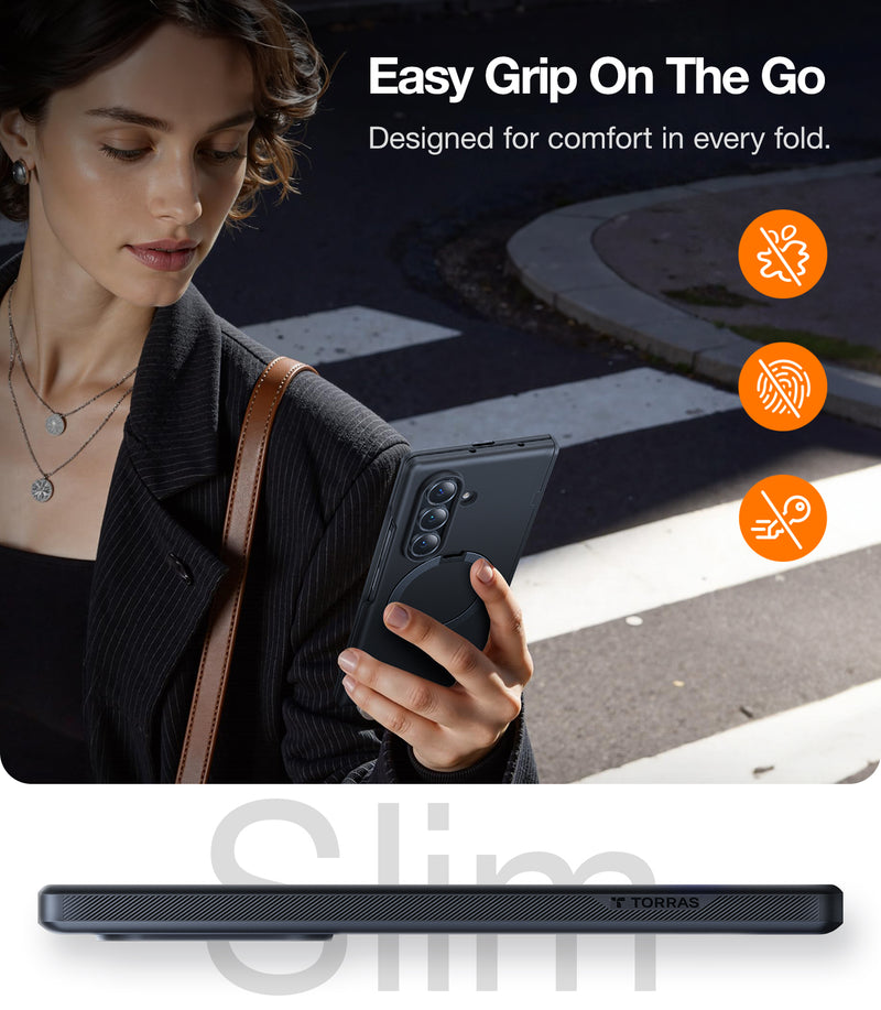 【Galaxy Z Fold 7】TORRAS Ostand Spin  Magsafe Phone Protective Case