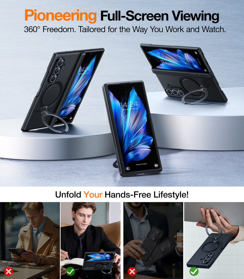 【Galaxy Z Fold 7】TORRAS Ostand Spin  Magsafe Phone Protective Case