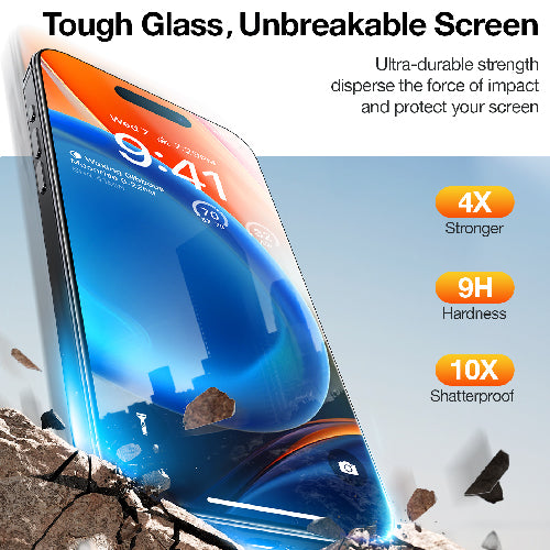 【iPhone 15 series accessories】Privacy screen protector