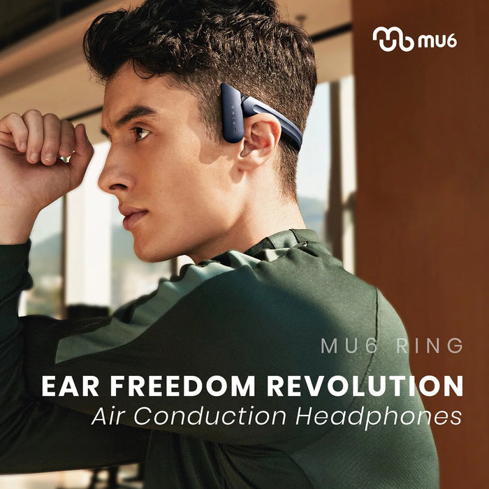 MU6 RING Open - Ear Wireless Air Conduction Sports Headphones