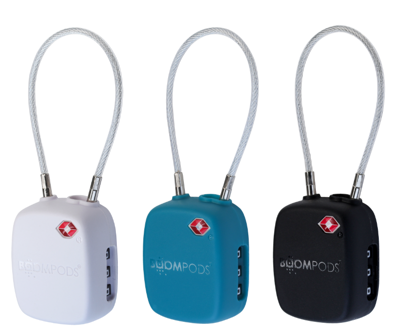 Boompods Tracker Lock - Apple Find My  Rechargeable luggage tracker