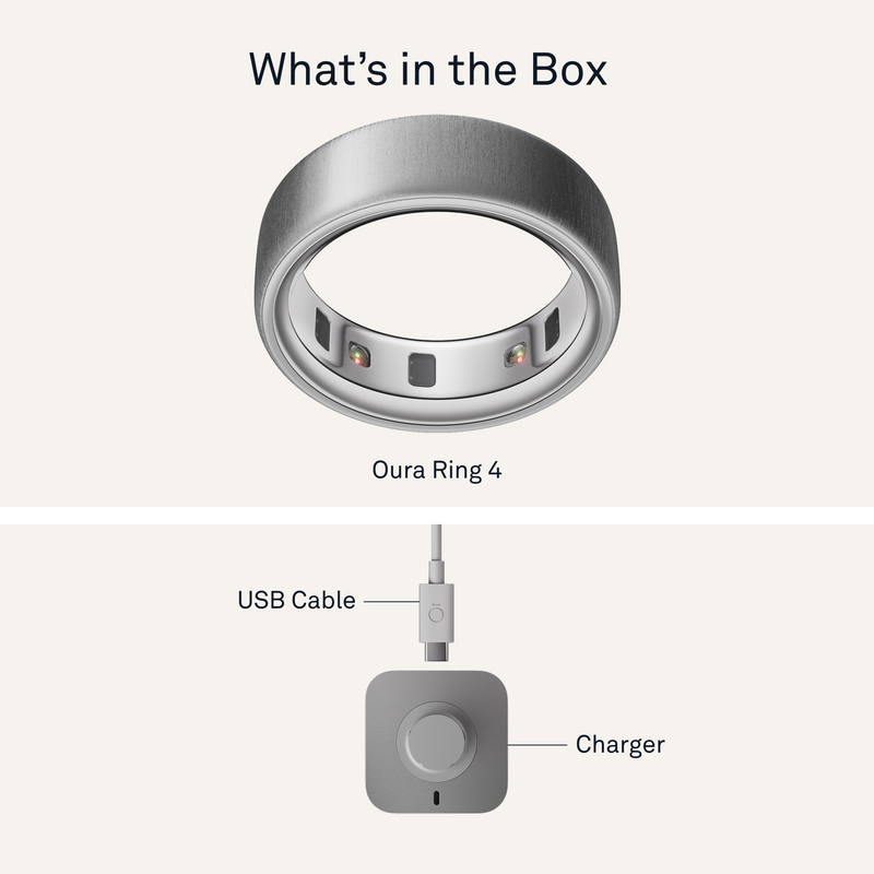 Oura Ring 4 - Brushed Silver -