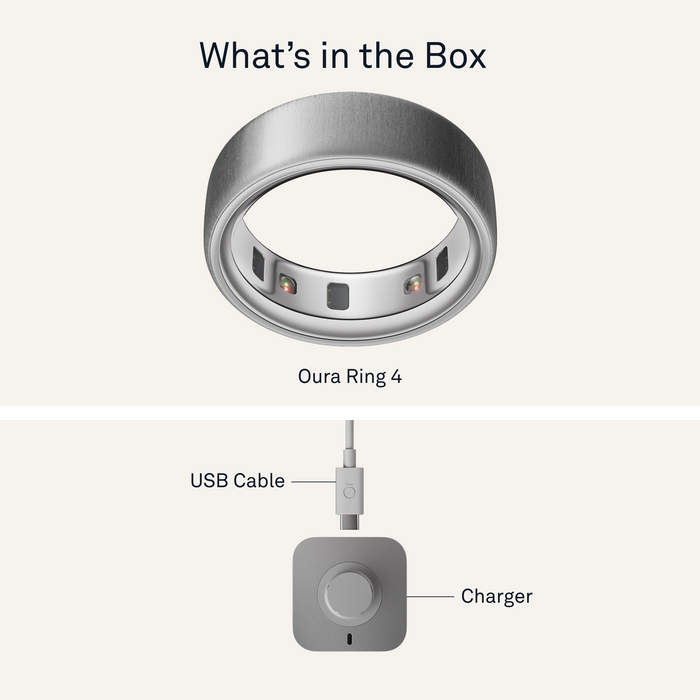 Oura Ring 4 - Brushed Silver -
