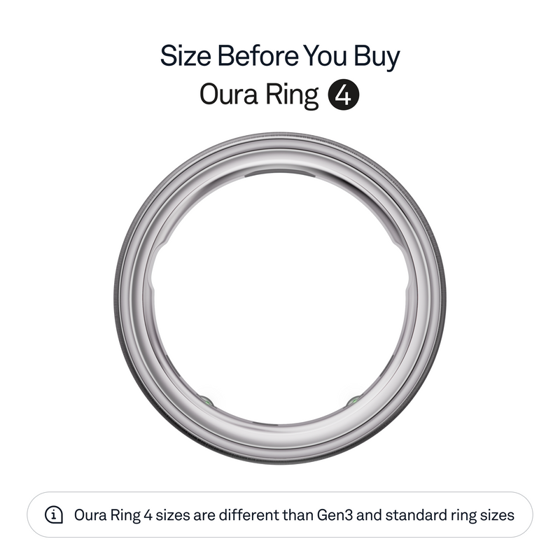 Oura Ring 4 - Brushed Silver -