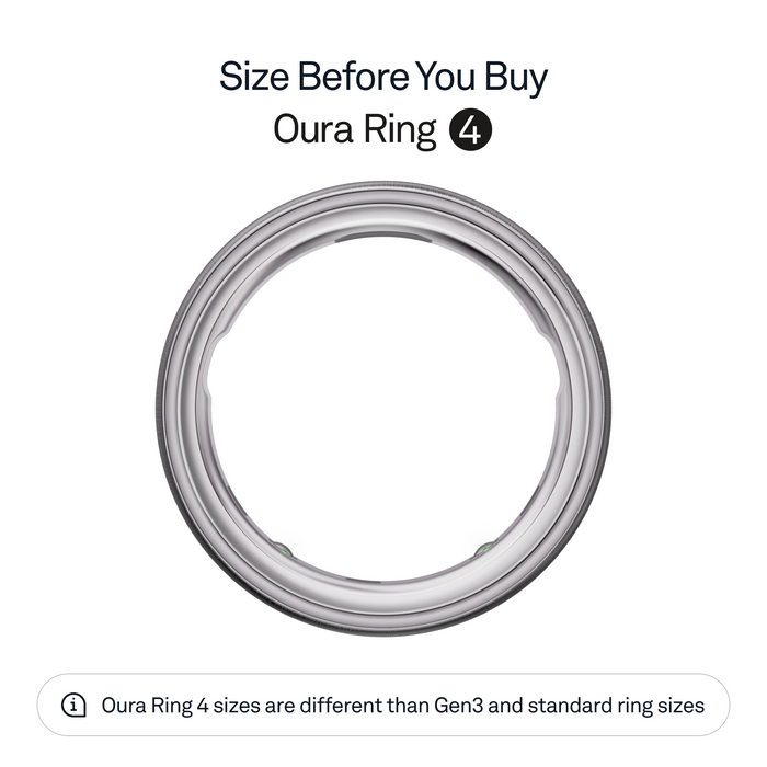 Oura Ring 4 - Brushed Silver -