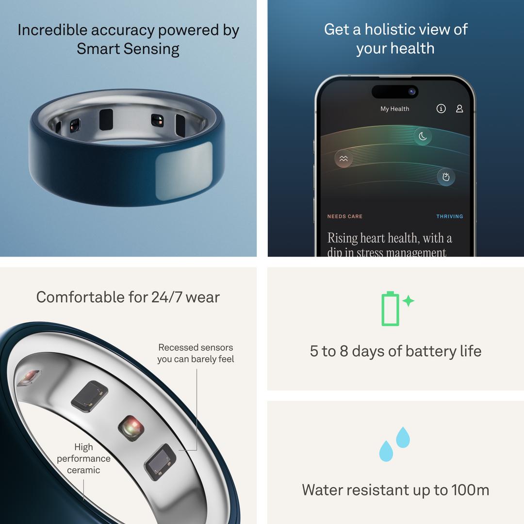 Oura Ring 4 Ceramic -Midnight